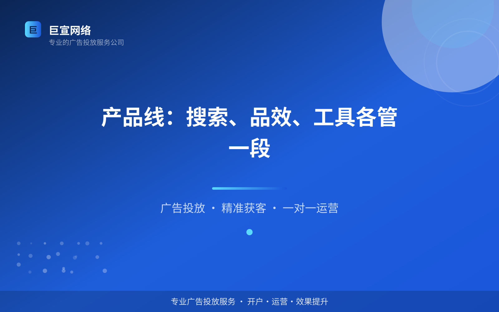 产品线:搜索、品效、工具各管一段(服务内容介绍) 产品线:搜索、品效、工具各管一段(服务内容介绍)