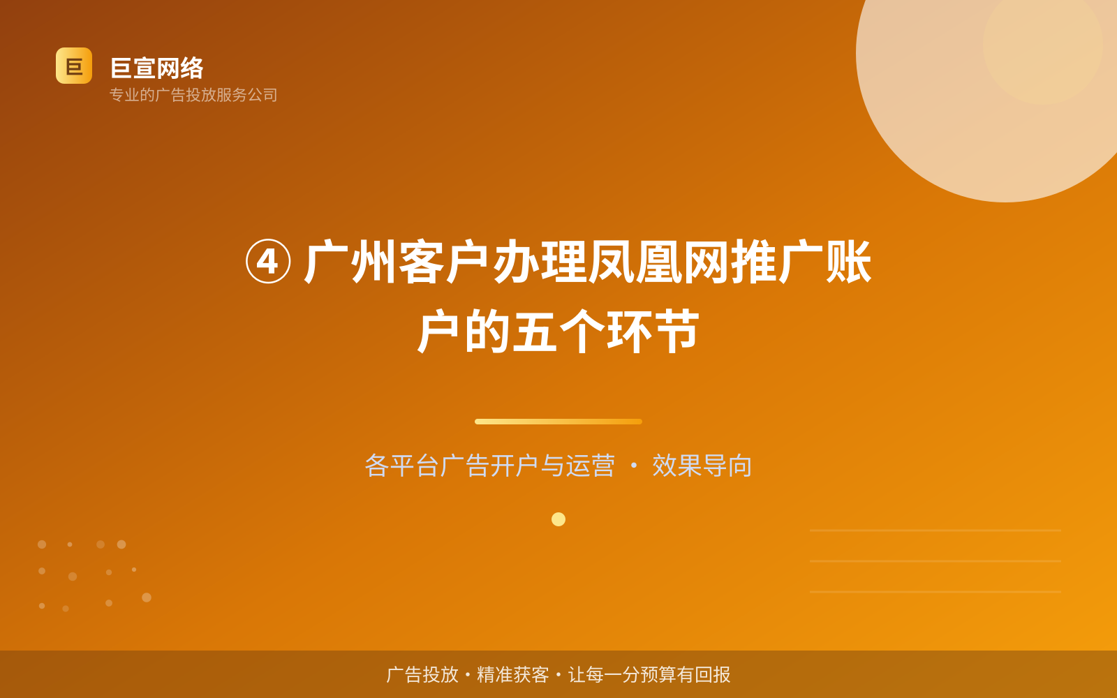④ 广州客户办理凤凰网推广账户的五个环节(效果数据维度) ④ 广州客户办理凤凰网推广账户的五个环节(效果数据维度)