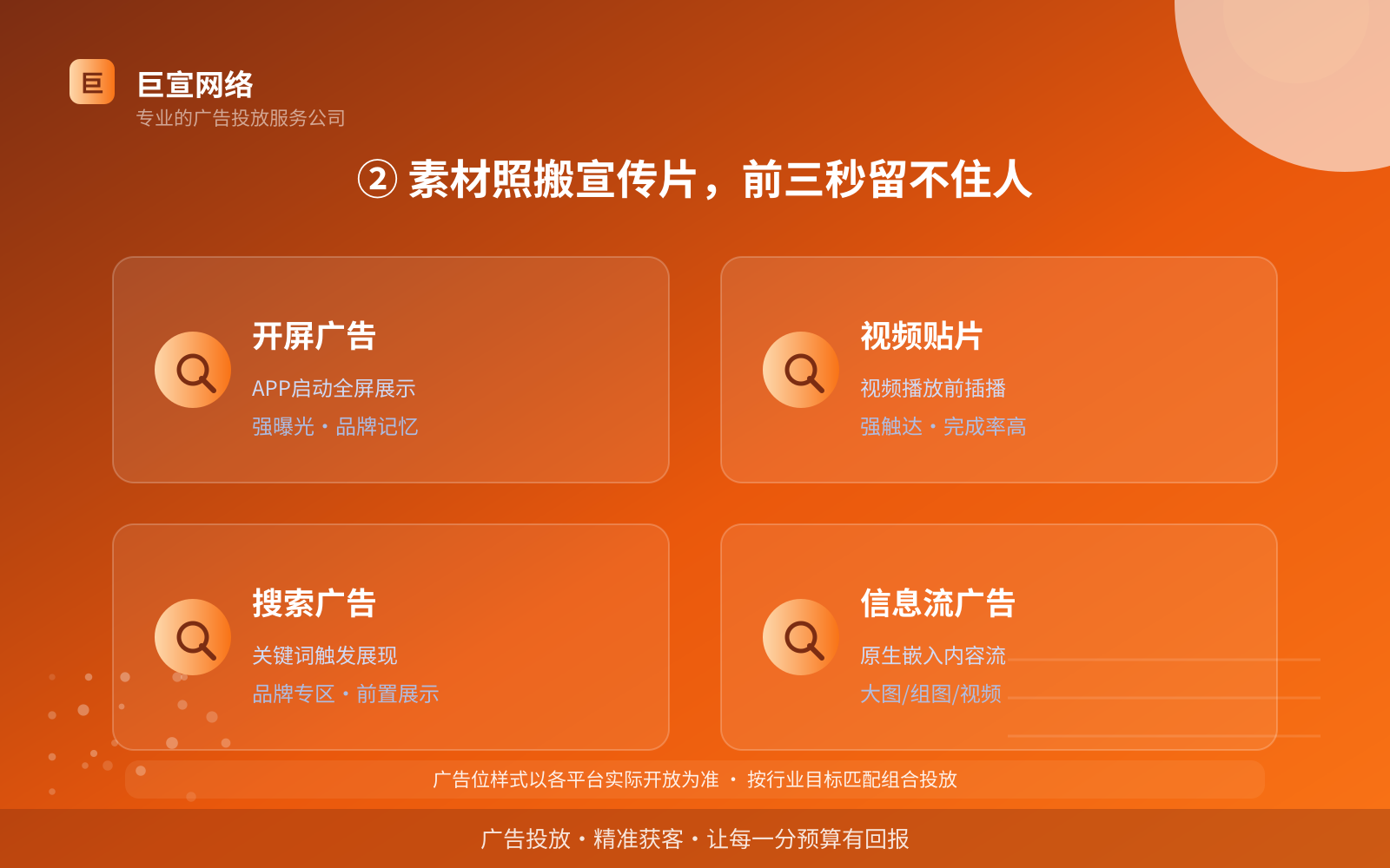 ② 素材照搬宣传片,前三秒留不住人(服务内容介绍) ② 素材照搬宣传片,前三秒留不住人(服务内容介绍)