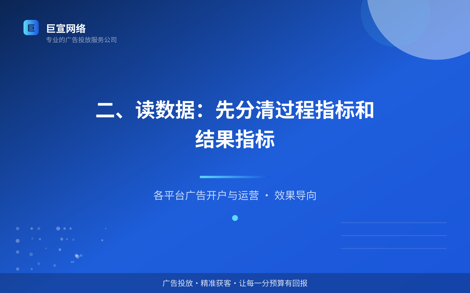 二、读数据：先分清过程指标和结果指标（服务内容介绍）