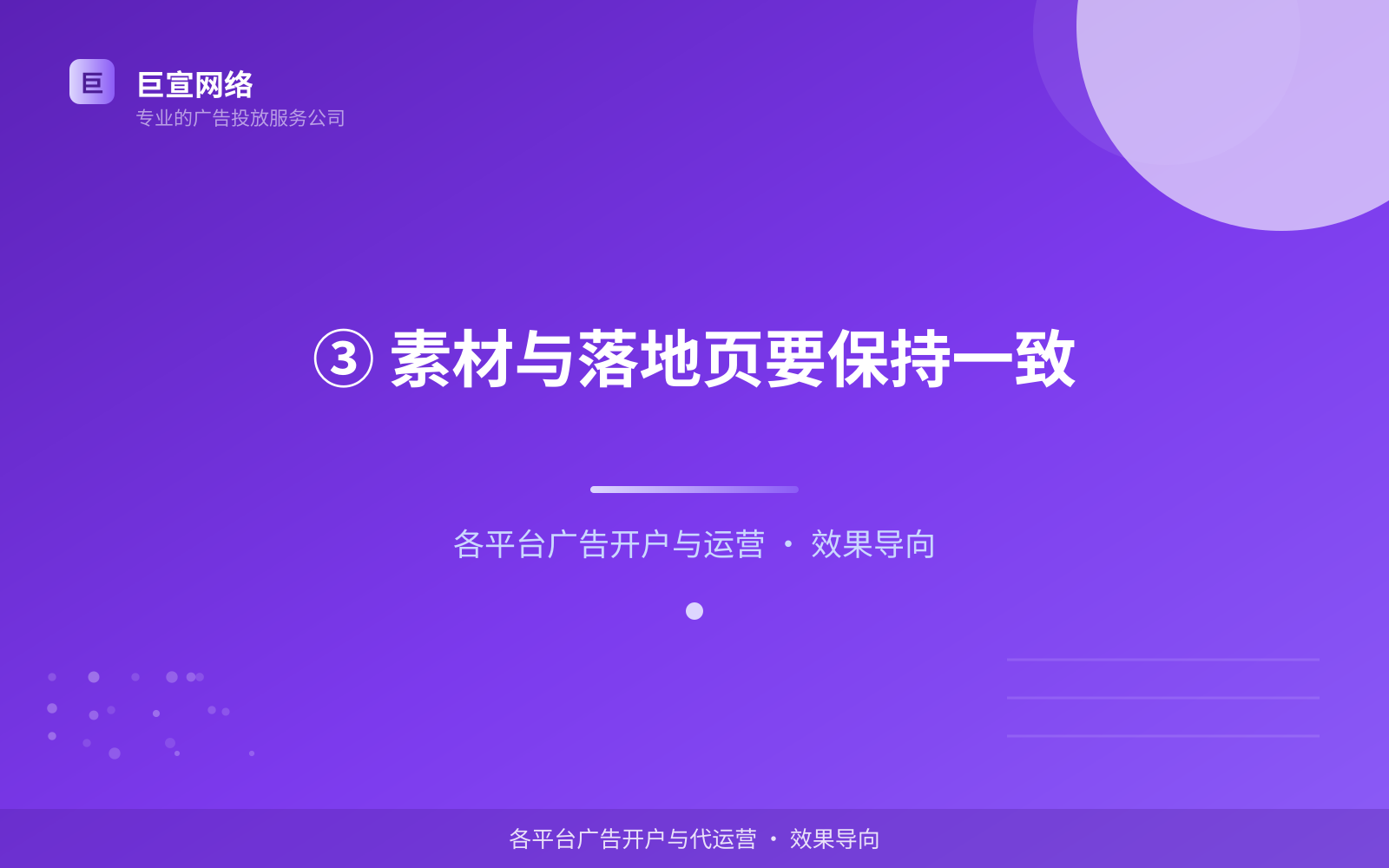 ③ 素材与落地页要保持一致(开户流程图解) ③ 素材与落地页要保持一致(开户流程图解)