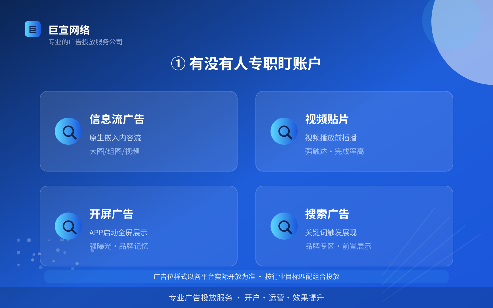 ① 有没有人专职盯账户(服务内容介绍) ① 有没有人专职盯账户(服务内容介绍)