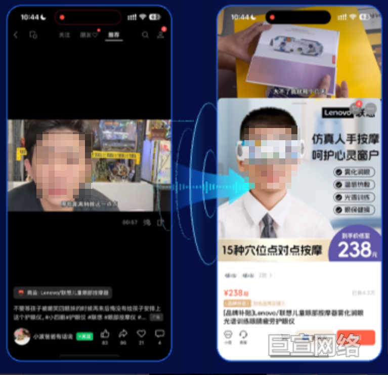 微信视频号广告合作KOC主页挂车链路示意