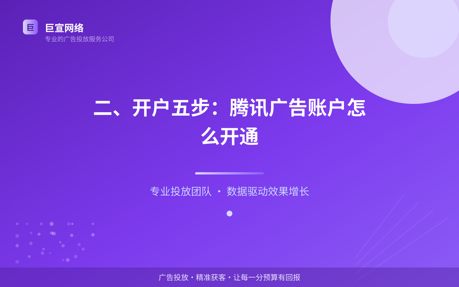 二、开户五步：腾讯广告账户怎么开通（效果数据维度）