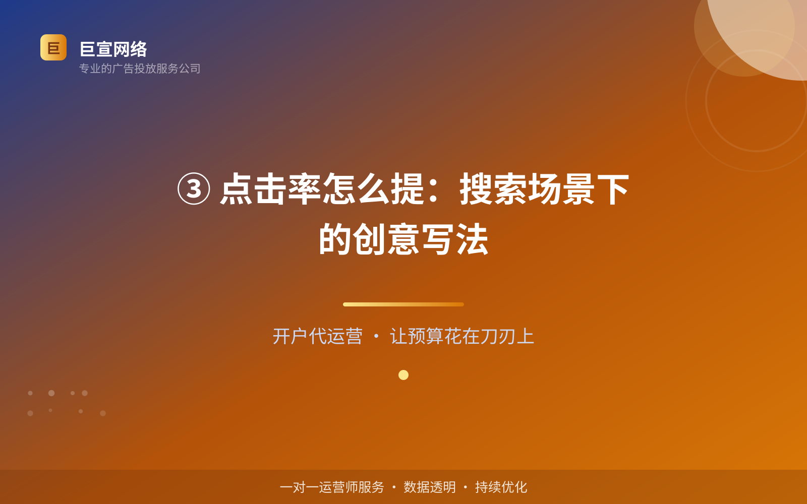 ③ 点击率怎么提:搜索场景下的创意写法(服务内容介绍) ③ 点击率怎么提:搜索场景下的创意写法(服务内容介绍)
