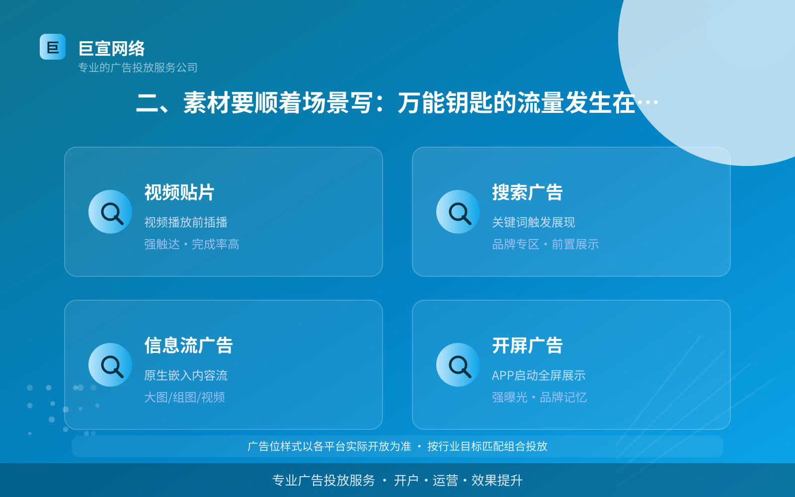二、素材要顺着场景写：万能钥匙的流量发生在哪几秒（费用与预算参考）