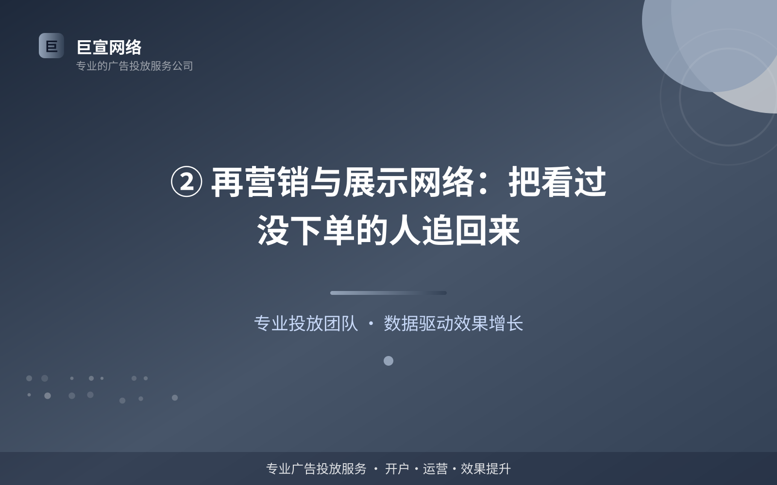 ② 再营销与展示网络：把看过没下单的人追回来（投放方式对比）